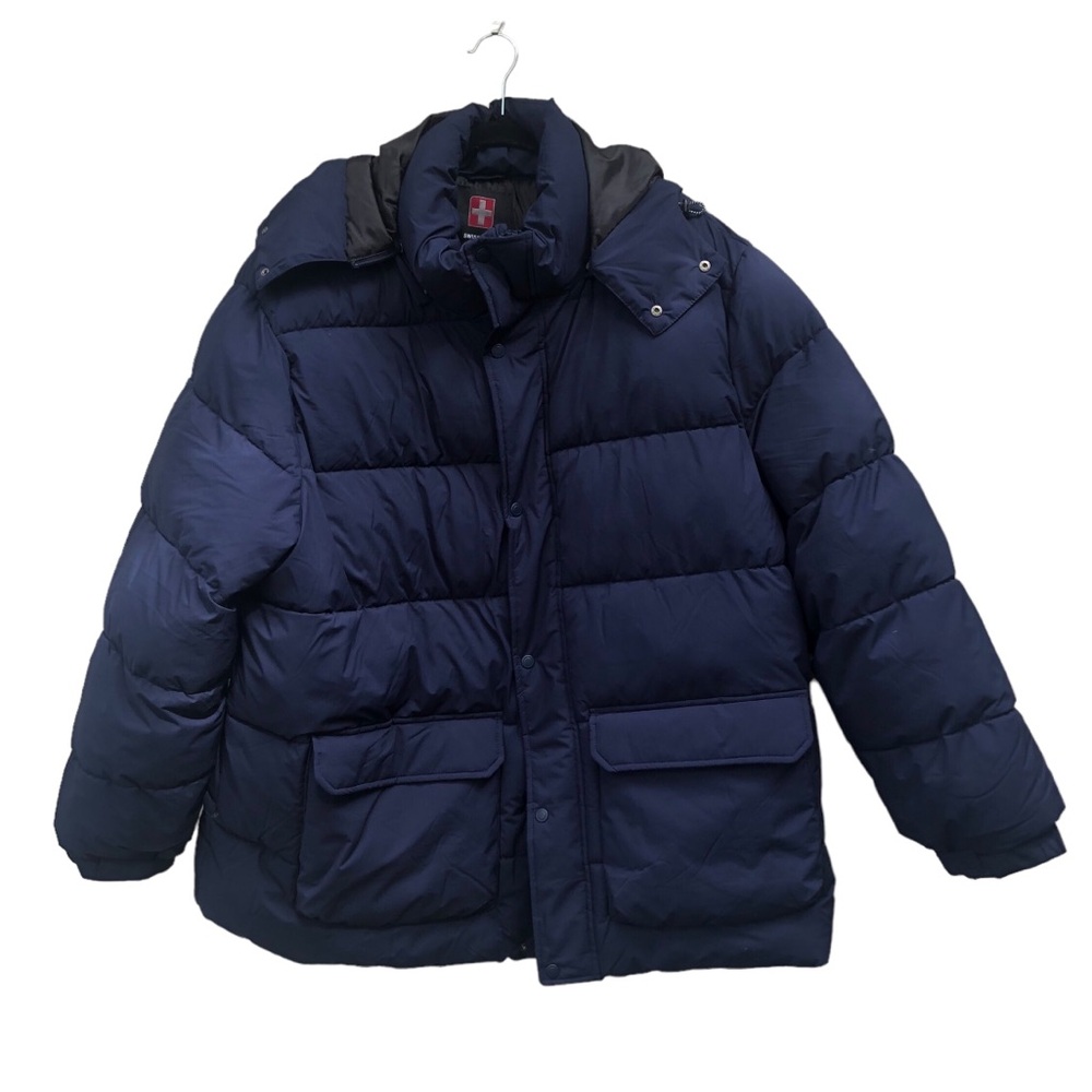 Swiss Tech Navy Blue Puffer Jacket size XL - Picture 1 of 9